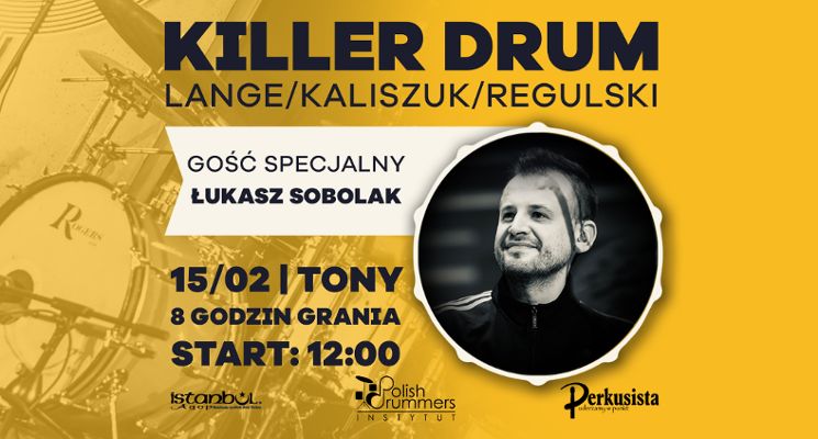 Plakat Warsztaty perkusyjne Drum Killer