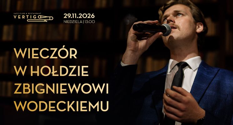 Plakat Wieczór w hołdzie Zbigniewowi Wodeckiemu