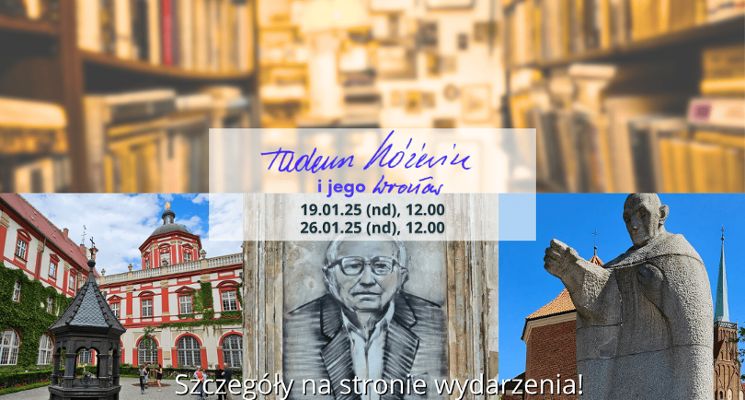 Plakat Tadeusz Różewicz i jego Wrocław | Spacer z przewodnikiem