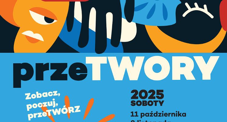 Plakat przeTWORY – warsztaty artystyczne dla dzieci