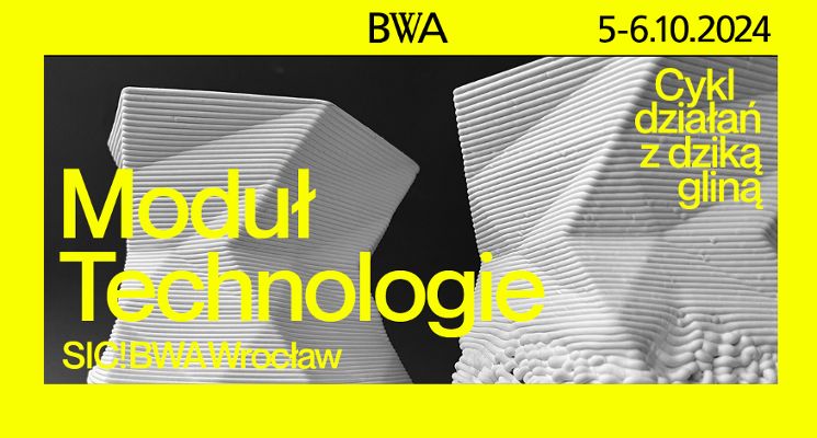 Plakat Dzika glina. Moduł technologie