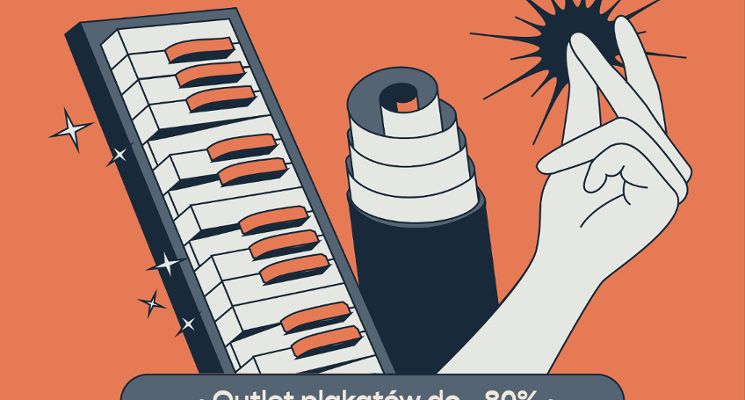 Plakat Dzień Otwarty Pracowni Witryna - Warsztaty Sitodruku | Koncert zespołu Szysz | Outlet Plakatów