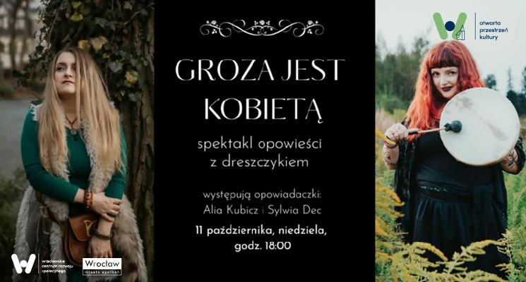 Plakat „Groza jest kobietą” [spektakl]