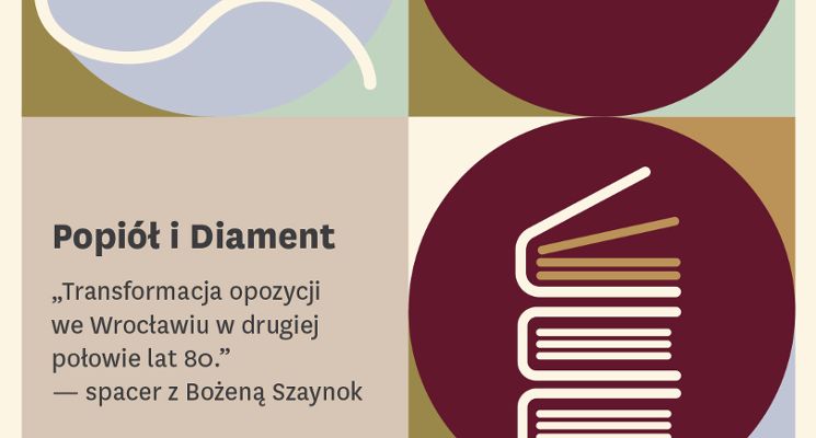 Plakat „Transformacja opozycji we Wrocławiu w drugiej połowie lat 80.” – spacer z Bożeną Szaynok