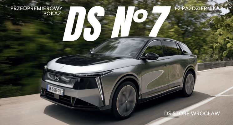 Plakat Przedpremierowy pokaz auta DS N°7 w DS Store Wrocław