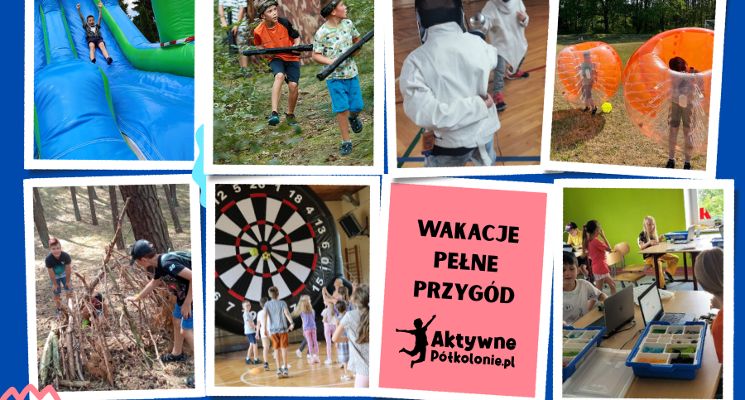 Plakat Aktywne Półkolonie Wrocław – Lato 2025