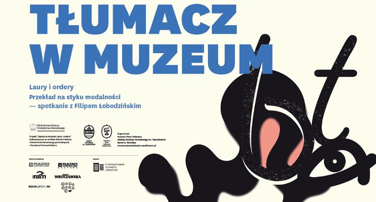 Plakat Przekład na styku modalności – spotkanie z Filipem Łobodzińskim [wykład]