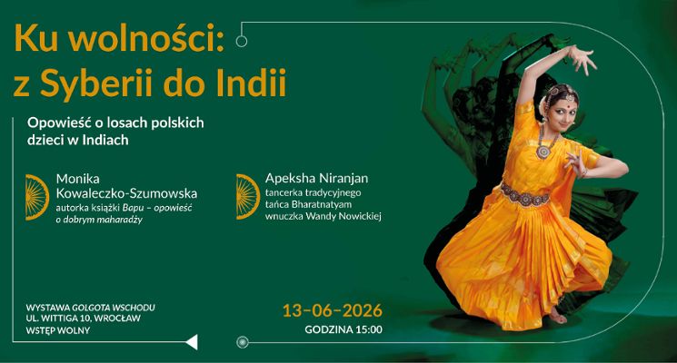 Plakat Ku wolności: z Syberii do Indii. Opowieść o losach polskich dzieci w Indiach