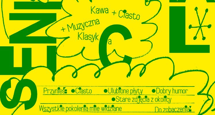 Plakat Senior Social Club w Galerii Magiel