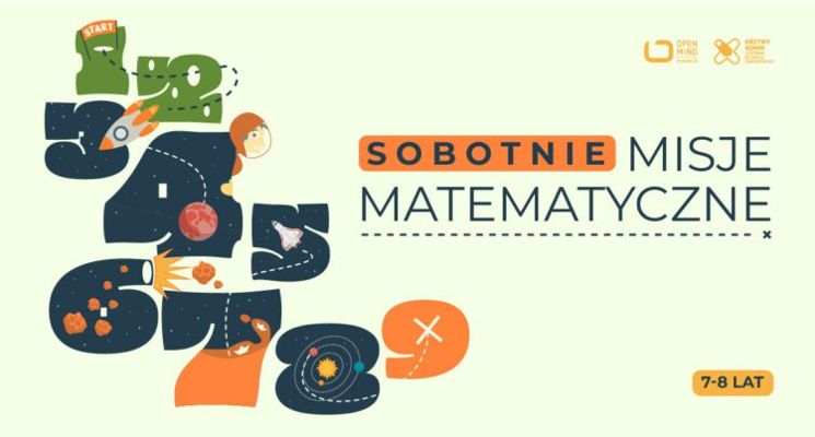Plakat Sobotnie Misje Matematyczne (7-8 lat)