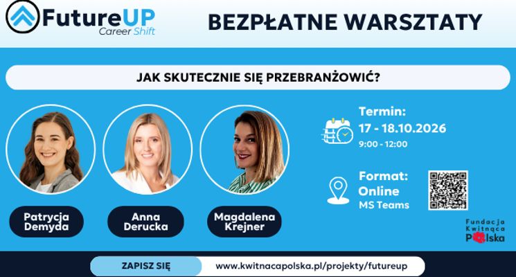 Plakat FutureUp Career Shift II - Jak skutecznie się przebranżowić
