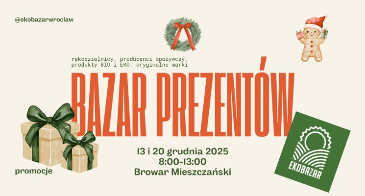 Plakat Bazar Prezentów na EkoBazarze