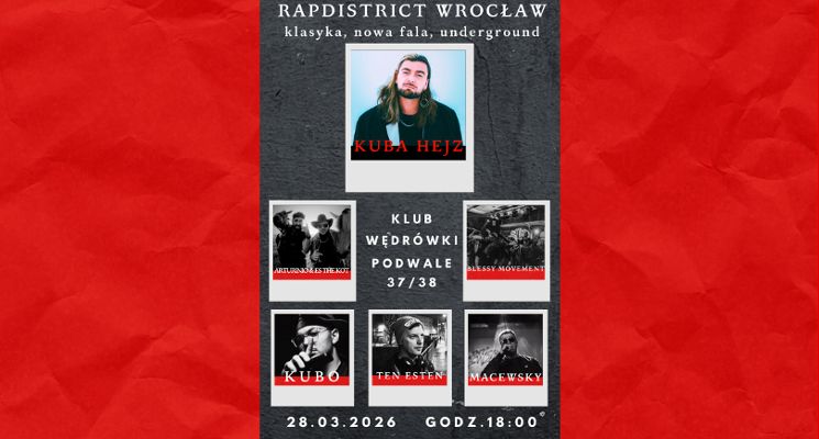 Plakat RAPDISTRICT WROCŁAW