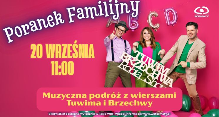 Plakat „Tuwim i Brzechwa Robią Show” | Poranek Familijny