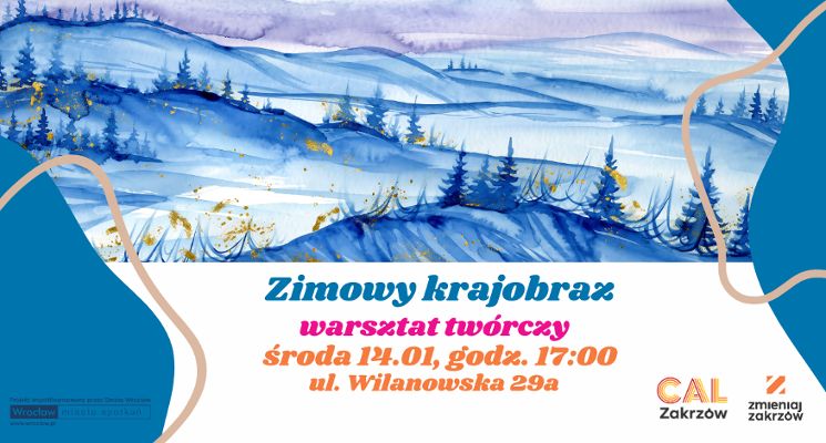 Plakat Zimowy krajobraz