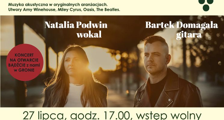 Plakat Natalia Podwin i Bartek Domagała [koncert]