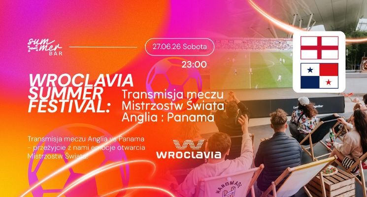 Plakat Zapraszamy na transmisję meczu, spotkanie Anglia - Panama