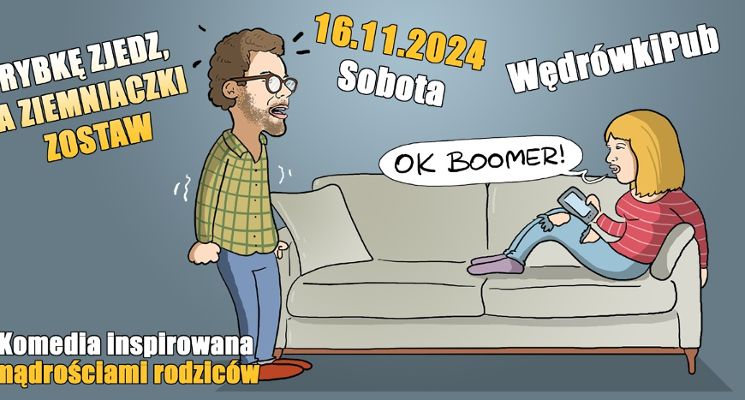Plakat Rybkę zjedz, a ziemniaczki zostaw - komedia improwizowana