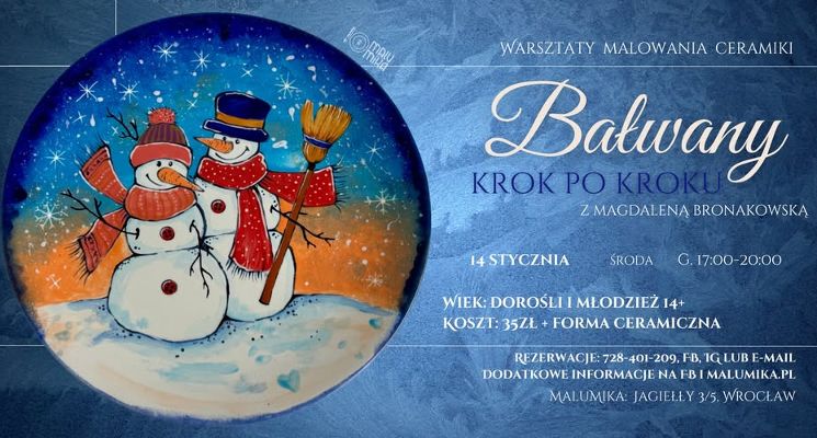 Plakat Bałwany krok po kroku