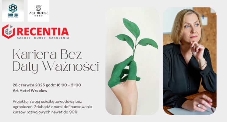 Plakat Kariera bez daty ważności – dojrzałość jest Twoją siłą!
