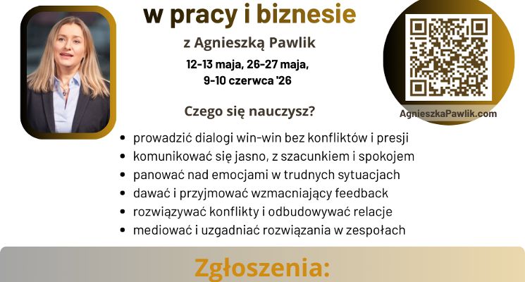 Plakat Trening komunikacji NVC w pracy i biznesie