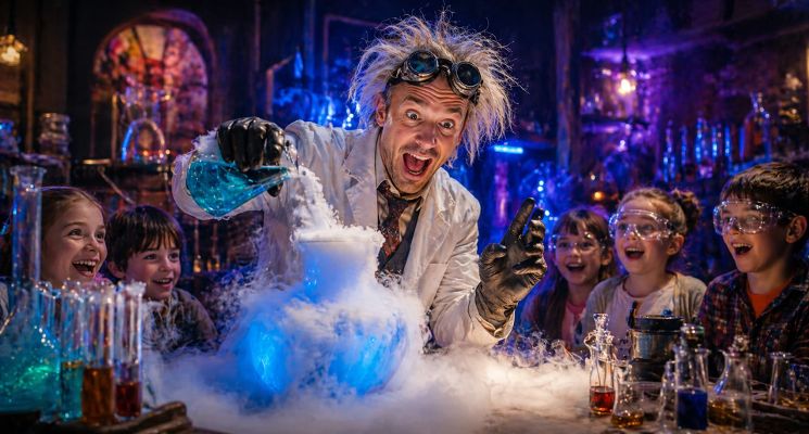 Plakat Spotkania z Szalonym Naukowcem