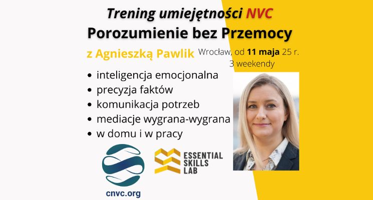 Plakat Trening komunikacji NVC | Metoda porozumienia bez przemocy