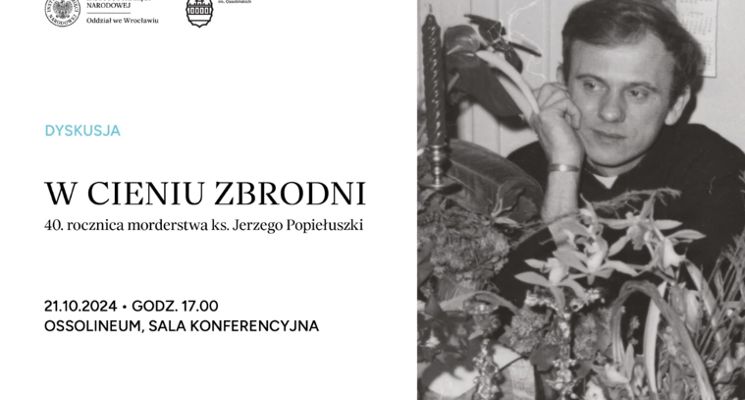 Plakat Debata z okazji 40. rocznicy zabójstwa ks. Jerzego Popiełuszki