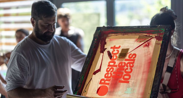 Plakat Warsztaty typograficzne z Marianem Misiakiem