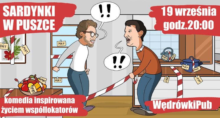 Plakat Sardynki w puszce – komedia improwizowana