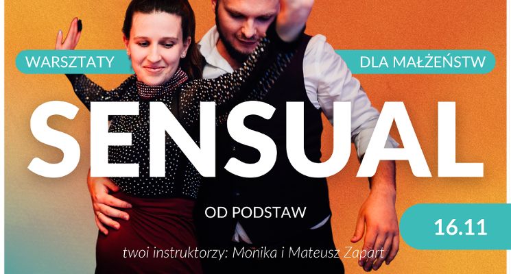 Plakat Warsztaty Sensual dla Małżeństw – Odkryjcie Taniec Bliskości!