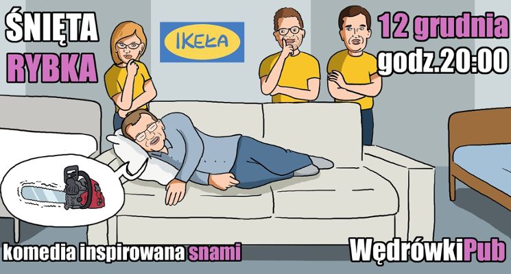 Plakat Śnięta rybka – komedia improwizowana