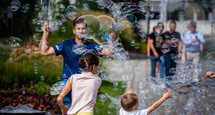 Plakat Rodzinny piknik w Hydropolis na zakończenie wakacji