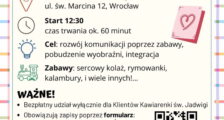 Plakat Dzień Kreatywnych Wnuków - zajęcia dla dzieci