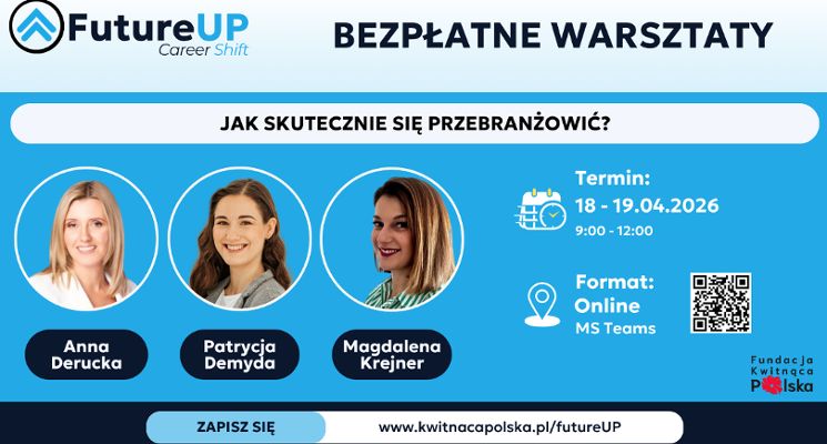 Plakat Jak skutecznie się przebranżowić? - FutureUP Career Shift