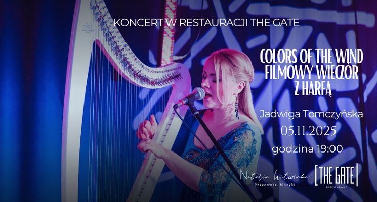 Plakat Colors of the Wind – filmowy wieczór z harfą