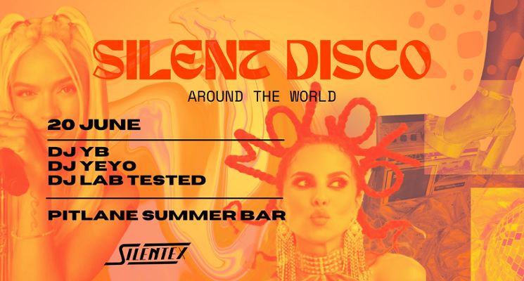 Plakat „Around The World” Silent Disco
