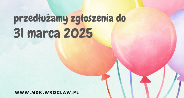 Plakat Wrocławski Konkurs Plastyczny na Plakat z okazji 75-lecia MDK im. Mikołaja Kopernika