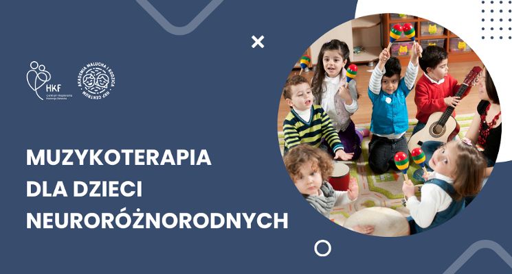 Plakat Muzykoterapia dla dzieci neuroróżnorodnych [warsztaty dla dzieci]