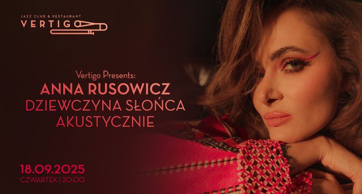 Plakat Anna Rusowicz „Dziewczyna Słońca Akustycznie”