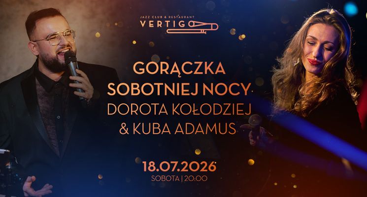 Plakat Gorączka Sobotniej Nocy - Dorota Kołodziej & Kuba Adamus