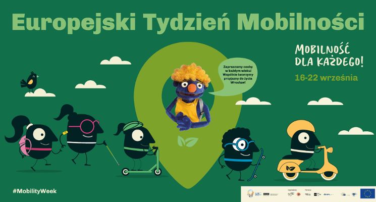 Plakat Europejski Tydzień Mobliności 2026 we Wrocławiu