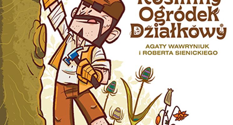 Plakat "Opowieści z ogródka działkowego" wystawa z serii komiksowej "Roślinny Ogródek Działkowy"