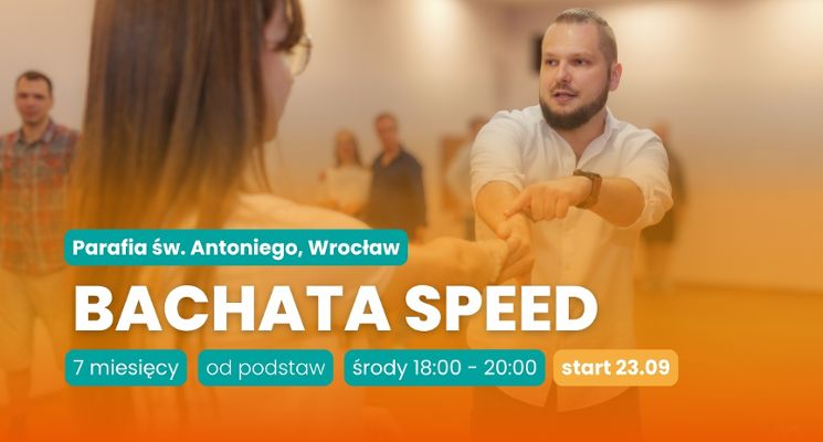 Plakat Bachata Speed – intensywny 7-miesięczny kurs od podstaw