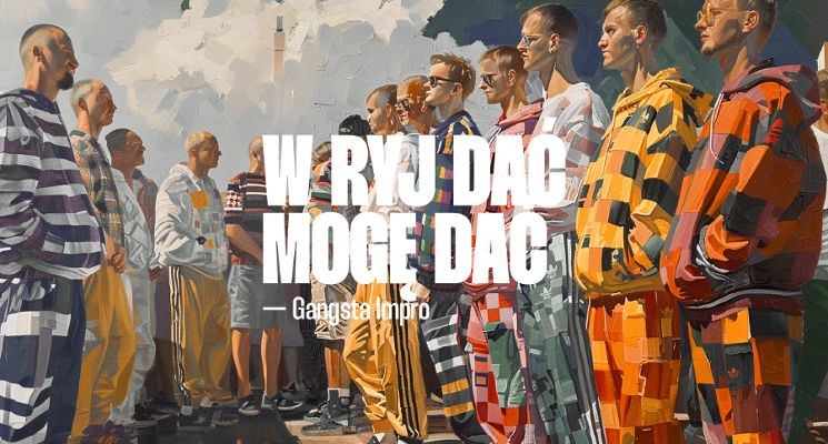 Plakat W ryj dać mogę dać — Gangsta Impro [18+]