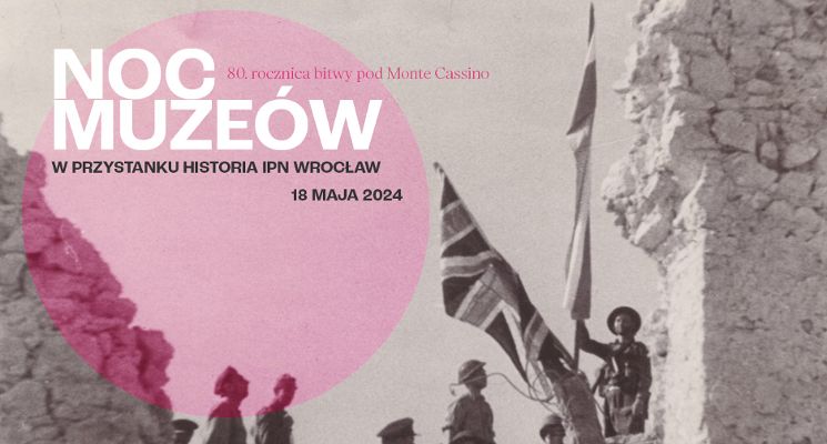 Plakat Noc Muzeów 2024 – Przystanek Historia IPN we Wrocławiu