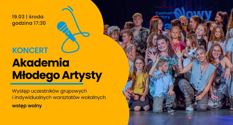 Plakat Koncert Akademii Młodego Artysty