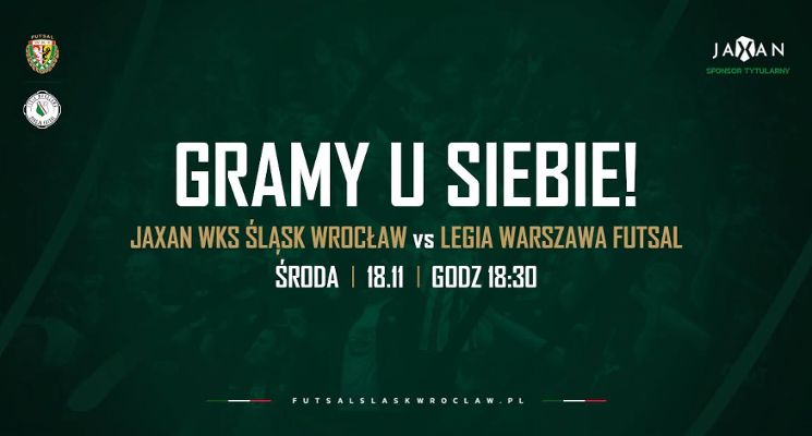 Plakat KOMPLET NA ORBICIE! JAXAN WKS ŚLĄSK WROCŁAW vs LEGIA WARSZAWA