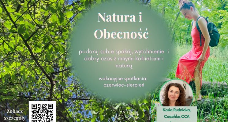 Plakat Natura i Obecność - kobiece spotkania w Parku Grabiszyńskim