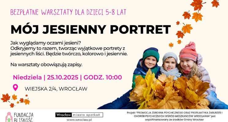Plakat Mój jesienny portret [warsztaty dla dzieci]